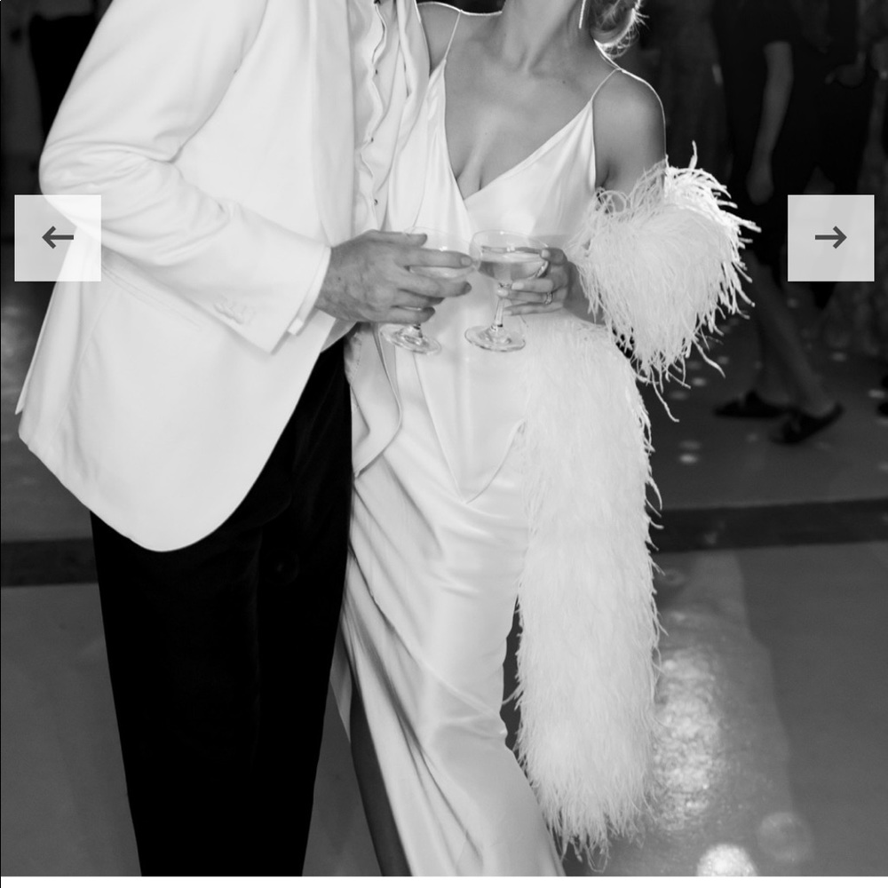 Wedding or Prom Dress Silk with Slit